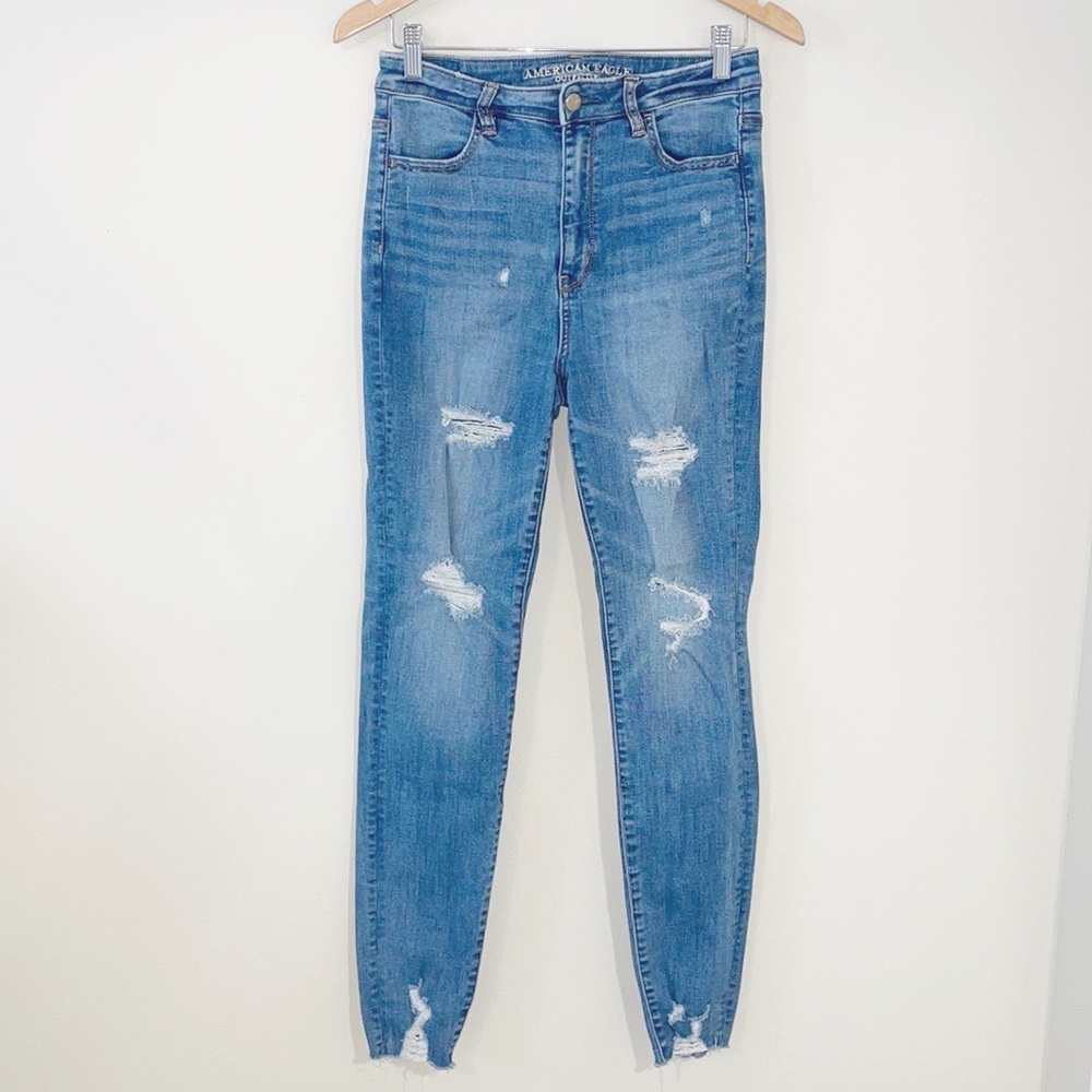 AMERICAN EAGLE Super Stretch X Highest Rise Jegging Jeans Size 8 Long